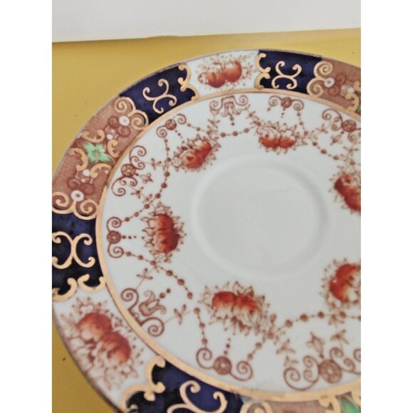 Antique Royal Albert Crown China Imari-style cup and saucer, 1920's - Picture 13 of 14